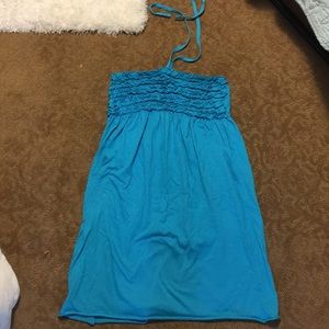 XHILARATION kids LARGE blue swimsuit cover up